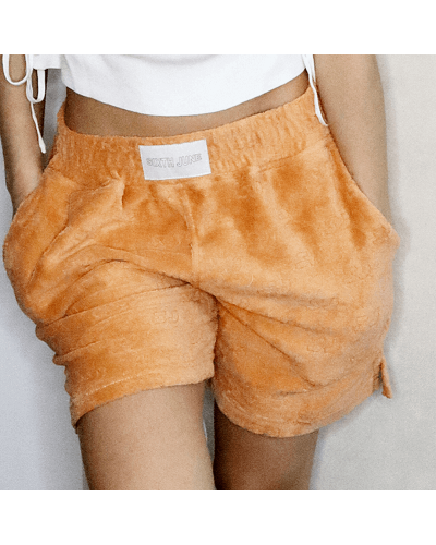 Sixth June - Short - Serviette- Femme - Taille - Haute - Orange